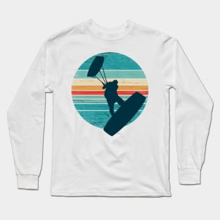 Kitesurfing Quote Vintage Colors Look Long Sleeve T-Shirt